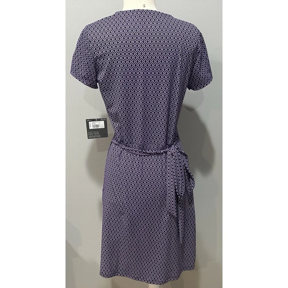 Eddie Bauer Aster Wrap Dress Amethyst Women's Petite Small Hiking Travel‎ NWT - Picture 7 of 10